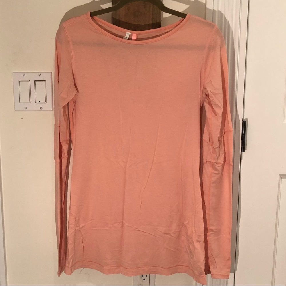 Lululemon Salmon Colored Long Sleeve Shirt!